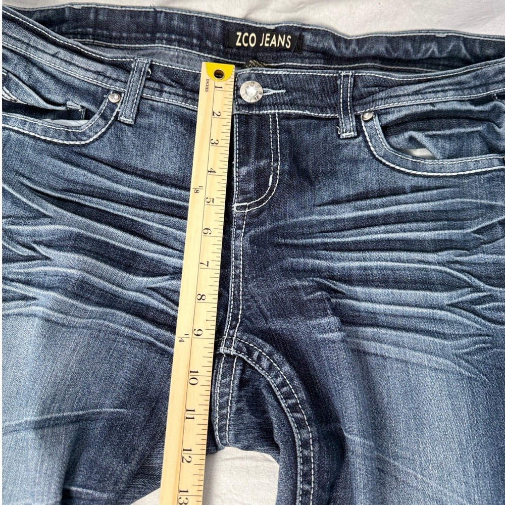 ZCO Jeans‎ Women's Size 16 Embellished Pockets Dark Wash Denim Skinny Jeans - Picture 10 of 16